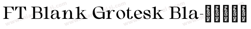 FT Blank Grotesk Bla字体转换
